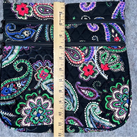 Vera Bradley Crossbody Bag Hipster Kiev Paisley Floral Adjustable Strap Pockets - Picture 12 of 16